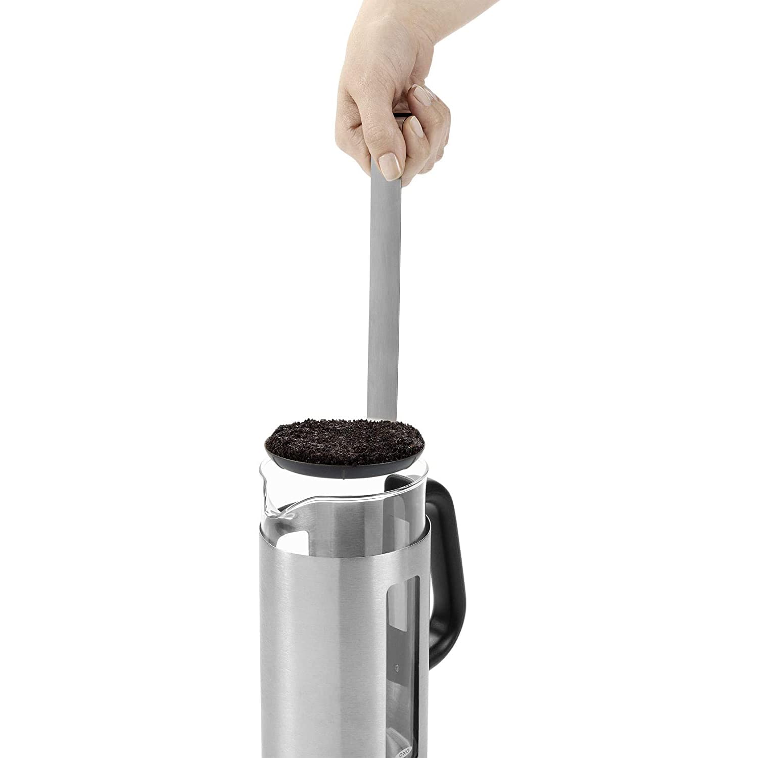 French Press with Grounds Lifter, French press coffee, without the  cleanup. Learn more:  By OXO