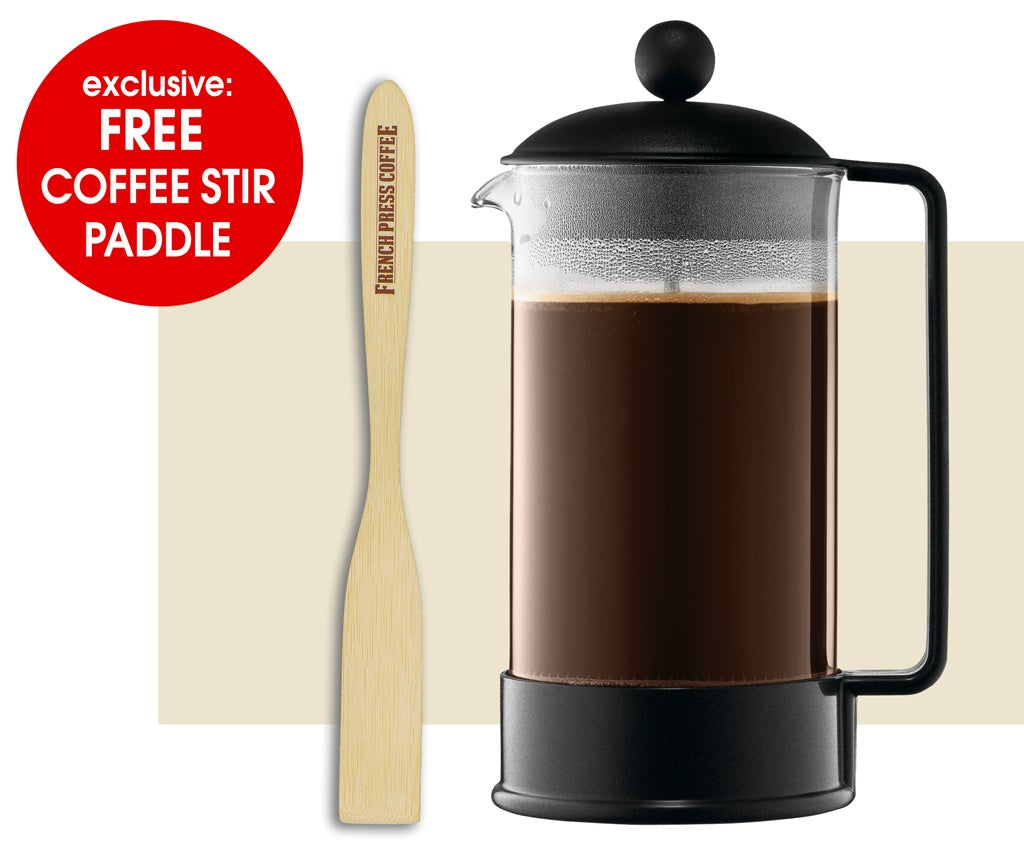 Bodum 12 Cup Brazil French Press Coffee Maker 51 Ounce - Black
