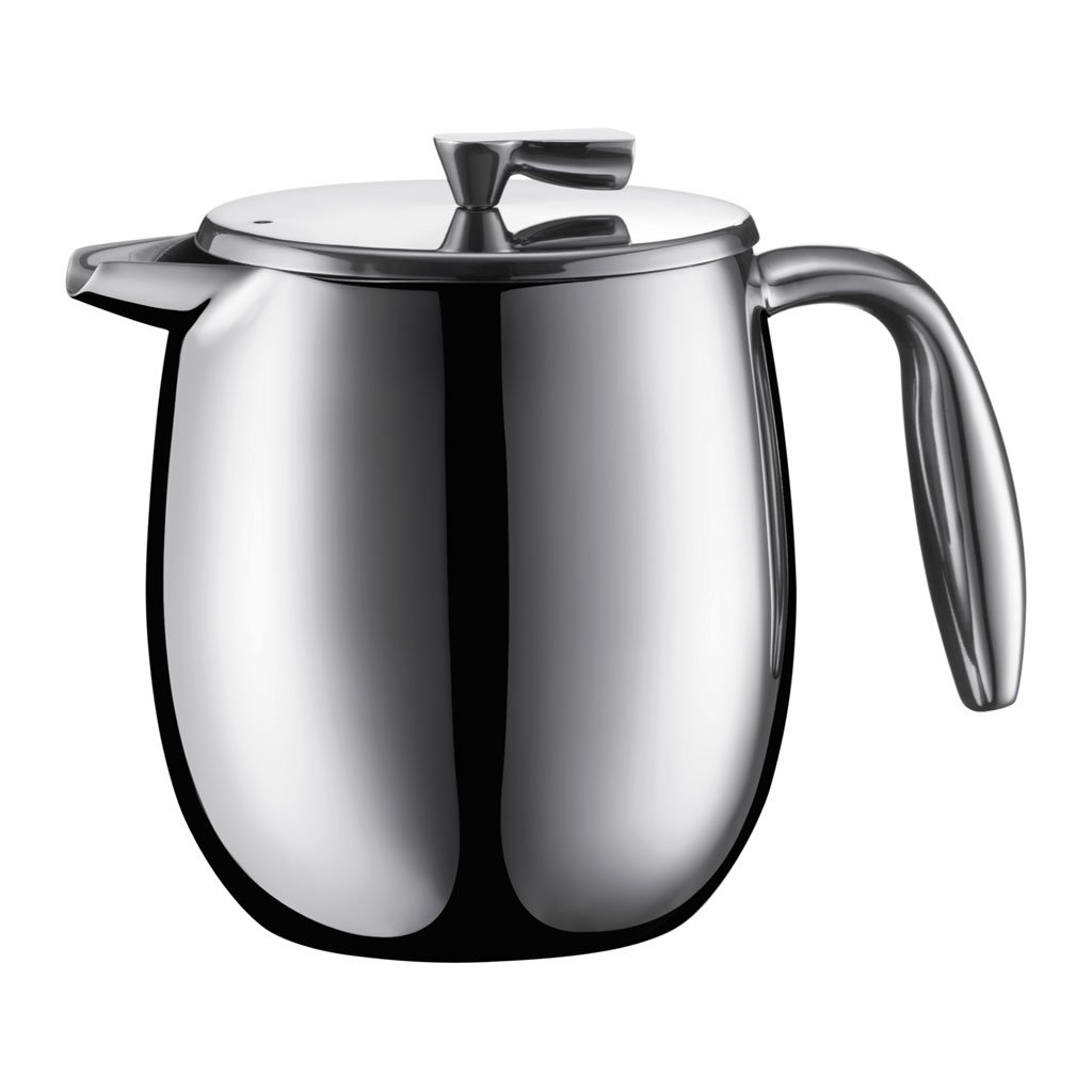 McQuarrie's Tea & Coffee Merchants - Bodum Colombia double wall stainless  steel French Press Coffee maker 4 cup - $79.95 8 cup - $99.95 12 cup -  $114.95 #coffee #tea #broadwayyxe #yxe
