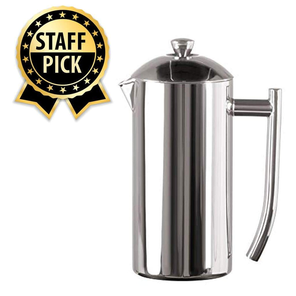 French Press Coffee Maker & Milk Frother With Stainless Steel Stand -  household items - by owner - housewares sale 