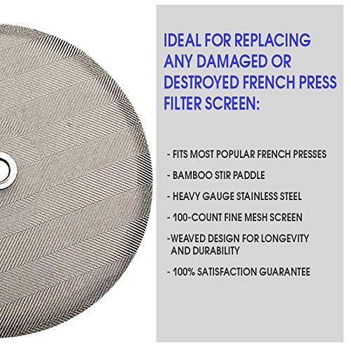 Bodum French Press Replacement Screen, Spare Mesh Filter (all sizes)