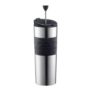 Dropship French Press Cafetiere 2 Cups, Stainless Steel Body Shell
