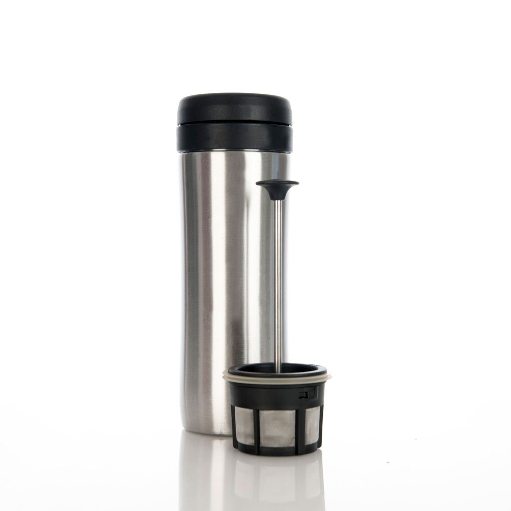 OXO 20 oz. White Stainless Steel Thermal Travel Mug with Simply