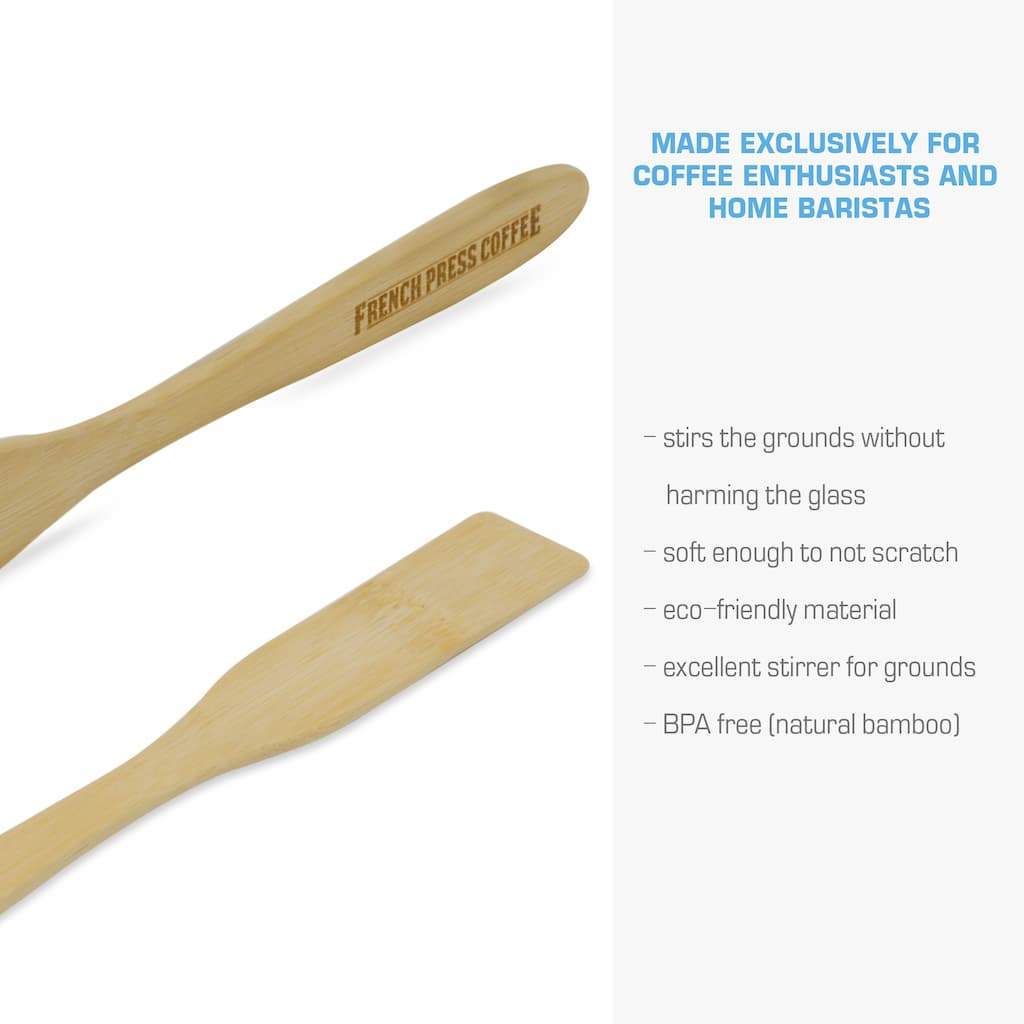 Natural Bamboo Paddle Coffee Stirrer - 6 - 1000 count box